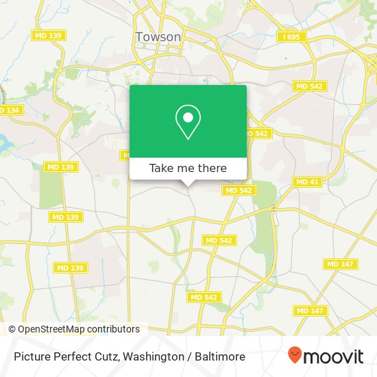 Mapa de Picture Perfect Cutz, 6309 Sherwood Rd