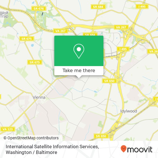 Mapa de International Satellite Information Services