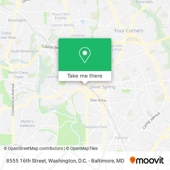 8555 16th Street map