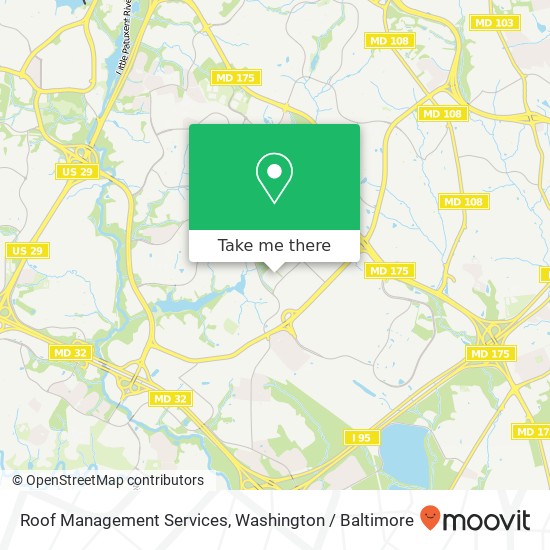 Roof Management Services map