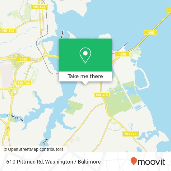 610 Pittman Rd, Curtis Bay, MD 21226 map