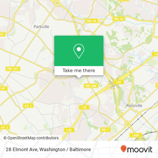 28 Elmont Ave, Baltimore, MD 21206 map