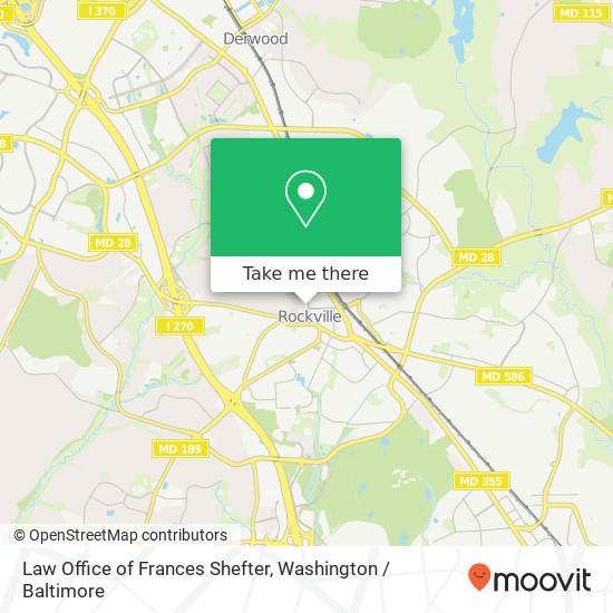 Mapa de Law Office of Frances Shefter, 110 N Washington St