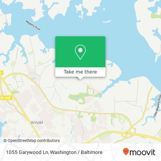 Mapa de 1055 Garywood Ln, Arnold, MD 21012