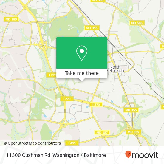 11300 Cushman Rd, Rockville, MD 20852 map