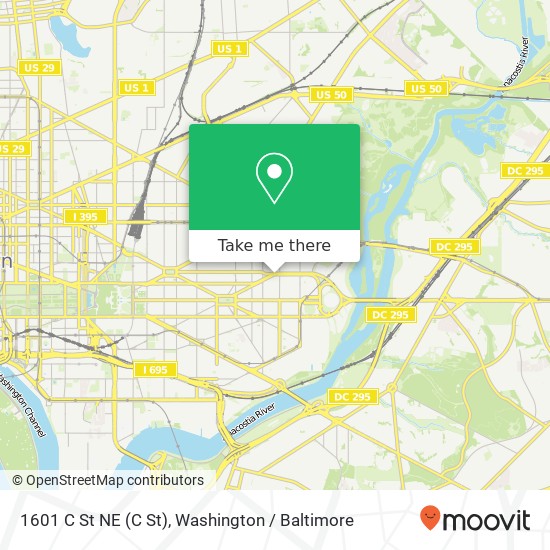 1601 C St NE (C St), Washington, DC 20002 map