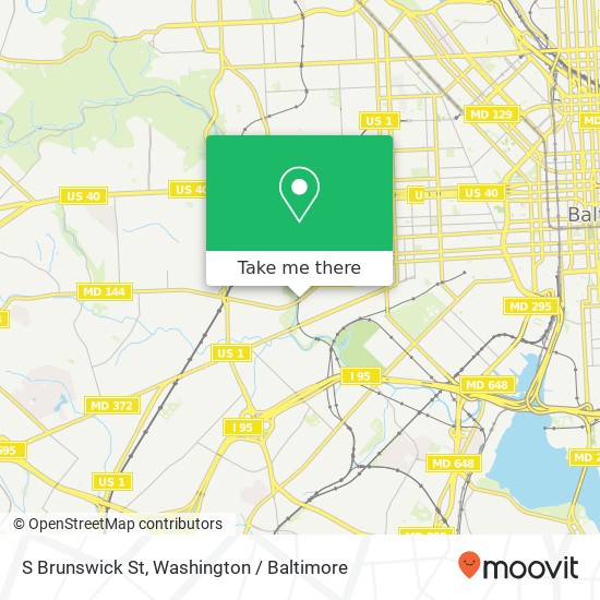 Mapa de S Brunswick St, Baltimore, MD 21223