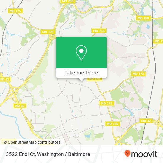 Mapa de 3522 Endl Ct, Fort Meade, MD 20755