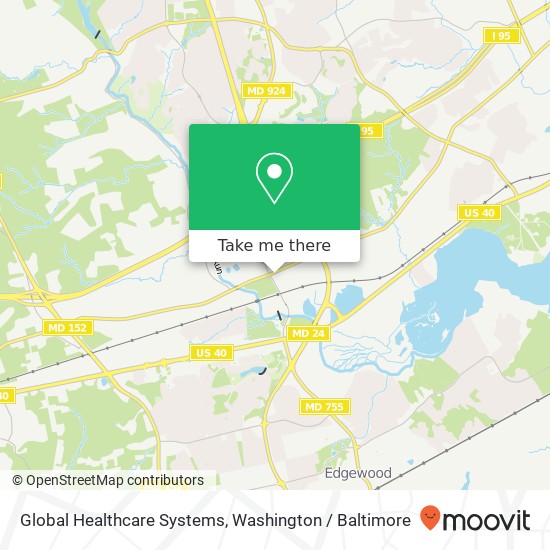 Mapa de Global Healthcare Systems, 2203 Philadelphia Rd