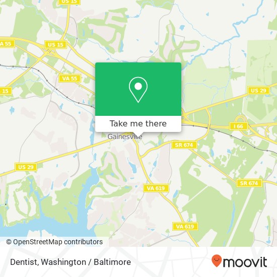 Dentist, Gateway Center Dr map
