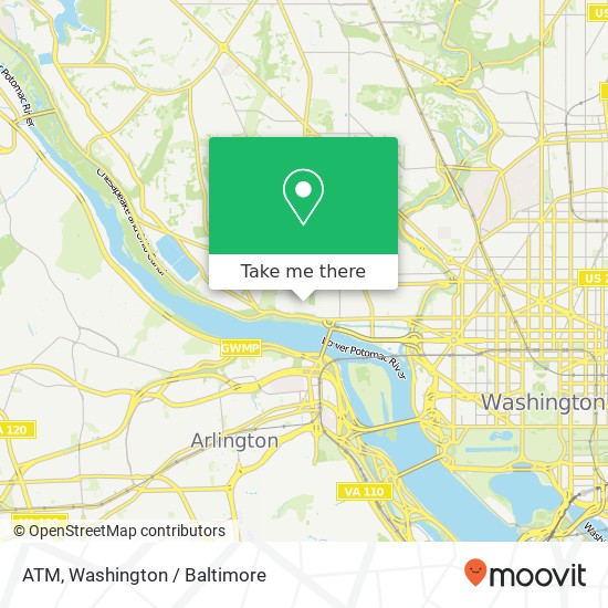 ATM, 3700 O St NW map