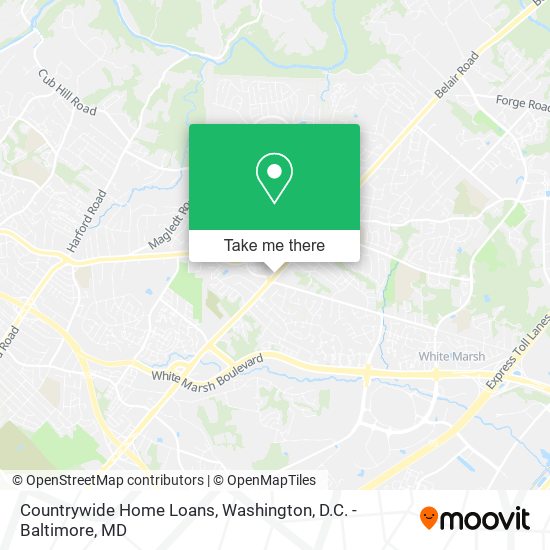 Mapa de Countrywide Home Loans