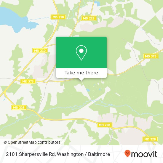 Mapa de 2101 Sharpersville Rd, Waldorf, MD 20601