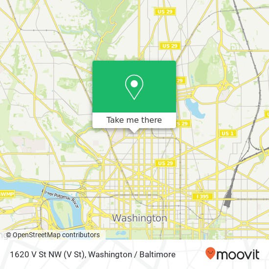 1620 V St NW (V St), Washington, DC 20009 map