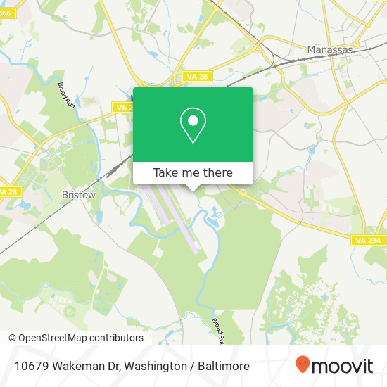 Mapa de 10679 Wakeman Dr, Manassas, VA 20110