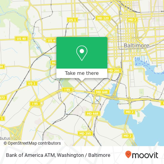 Bank of America ATM, 1801 Washington Blvd map