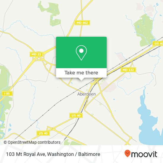 103 Mt Royal Ave, Aberdeen, MD 21001 map