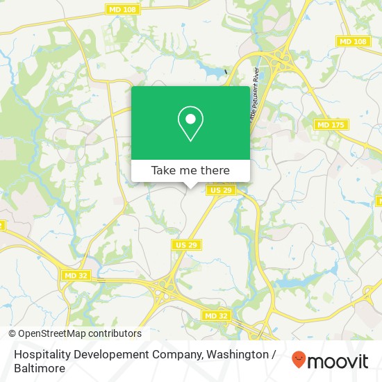 Hospitality Developement Company, 10224 Owen Brown Rd map