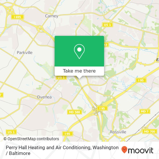 Mapa de Perry Hall Heating and Air Conditioning, 7619 Fitch Ln