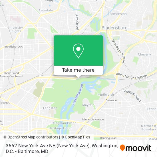 3662 New York Ave NE map