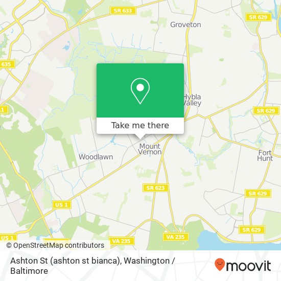Mapa de Ashton St (ashton st bianca), Alexandria, VA 22309