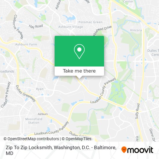 Zip To Zip Locksmith map