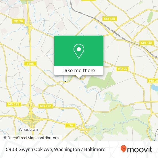 5903 Gwynn Oak Ave, Gwynn Oak, MD 21207 map