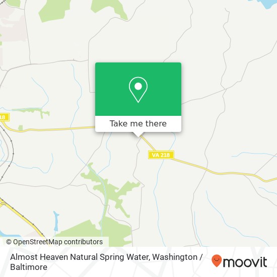 Mapa de Almost Heaven Natural Spring Water, 20 McCarty Rd