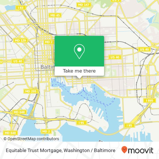 Mapa de Equitable Trust Mortgage, 1609 Eastern Ave