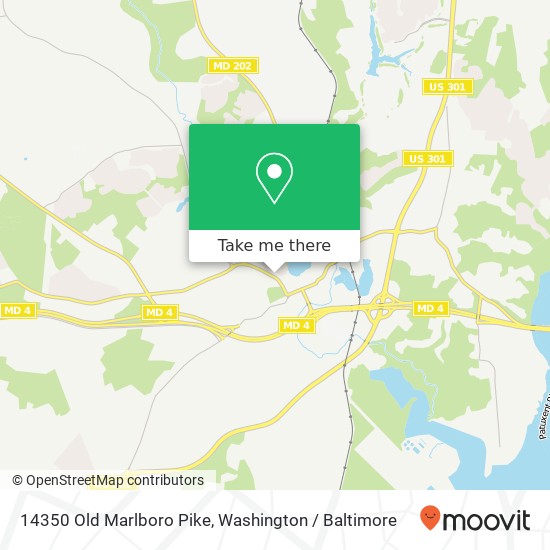 Mapa de 14350 Old Marlboro Pike, Upper Marlboro, MD 20772