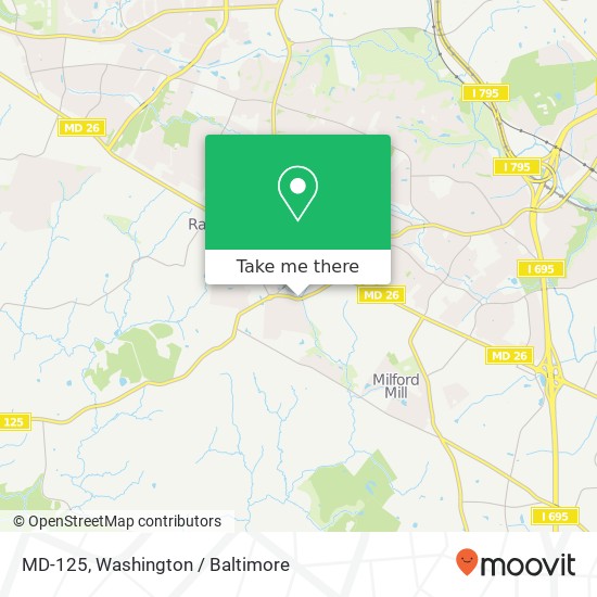 Mapa de MD-125, Windsor Mill, MD 21244