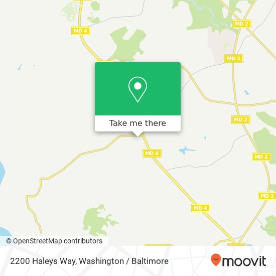Mapa de 2200 Haleys Way, Owings, MD 20736