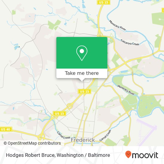 Hodges Robert Bruce, 201 Thomas Johnson Dr map