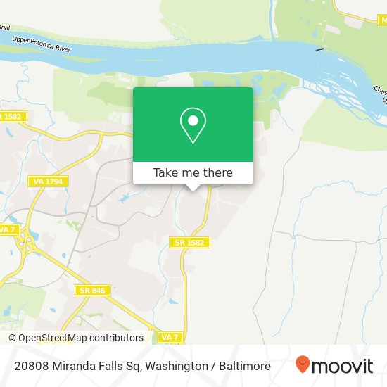 20808 Miranda Falls Sq, Sterling, VA 20165 map