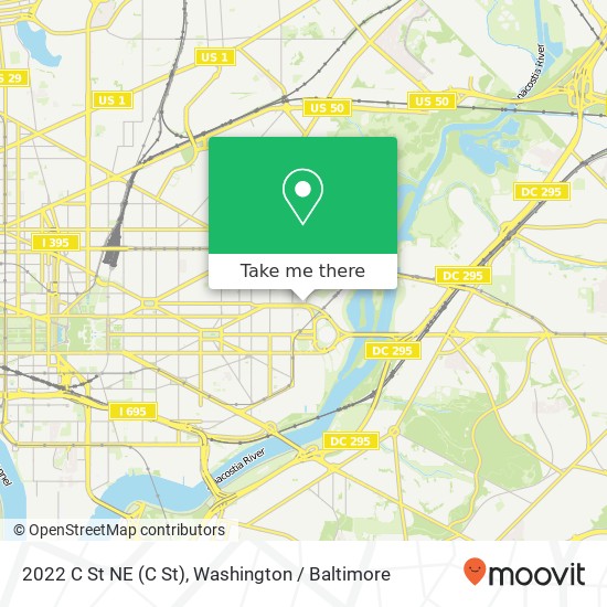 2022 C St NE (C St), Washington, DC 20002 map