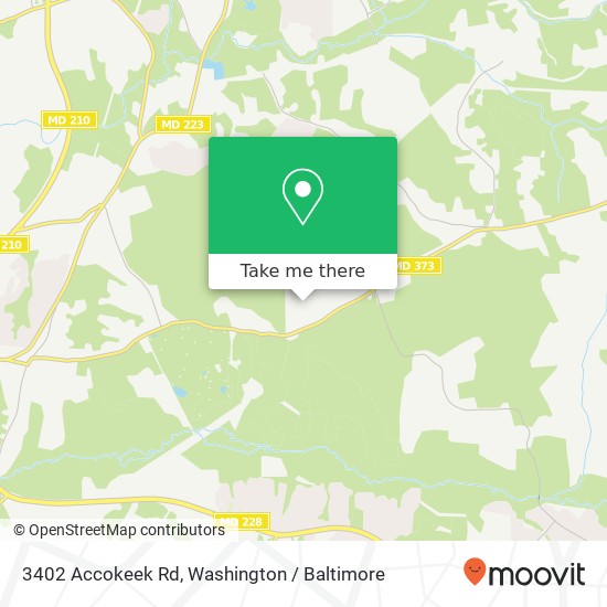 Mapa de 3402 Accokeek Rd, Waldorf, MD 20601