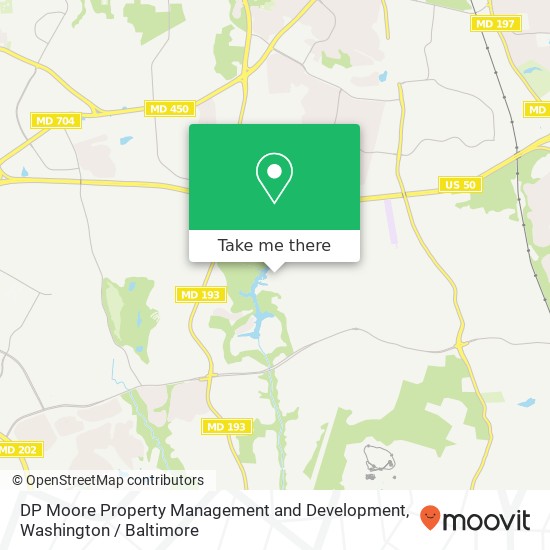 DP Moore Property Management and Development map