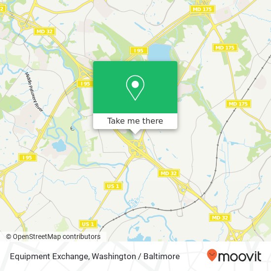 Mapa de Equipment Exchange, 8836 Washington Blvd