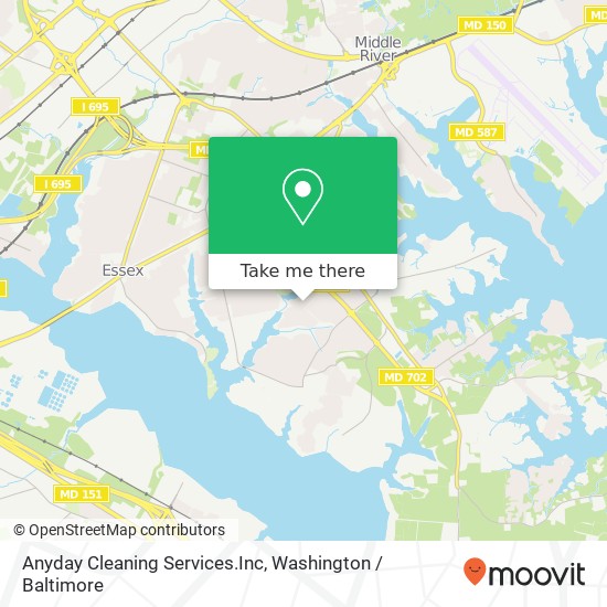 Mapa de Anyday Cleaning Services.Inc, 813 Briar Hill Pl