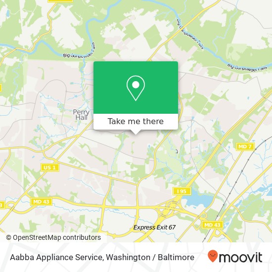 Aabba Appliance Service, 3 Glasshouse Garth map