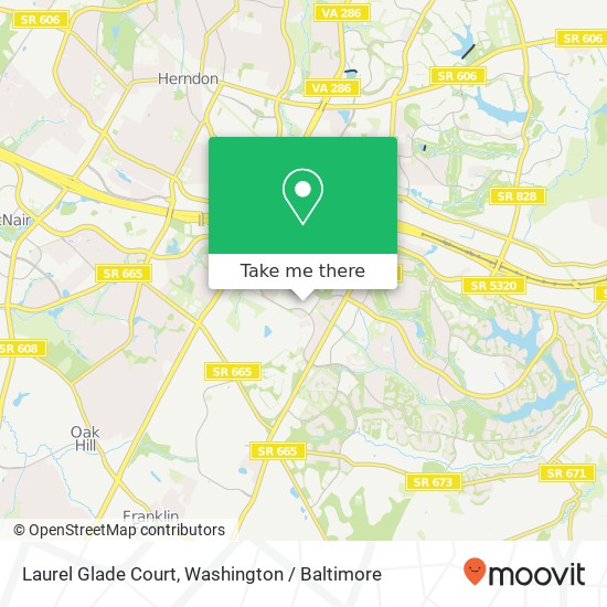 Mapa de Laurel Glade Court, Laurel Glade Ct, Reston, VA 20191, USA