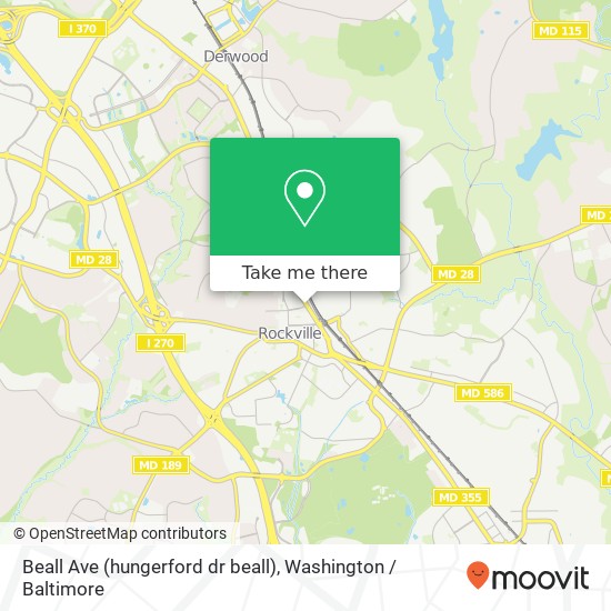 Beall Ave (hungerford dr beall), Rockville, MD 20850 map