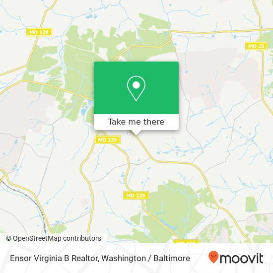 Mapa de Ensor Virginia B Realtor, 12621 Greenspring Ave