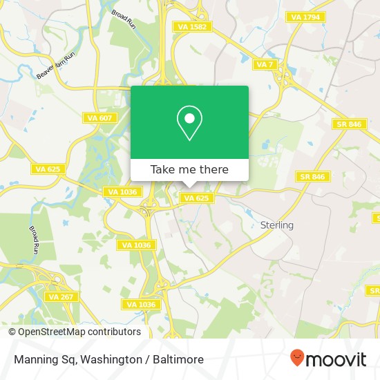 Mapa de Manning Sq, Sterling, VA 20166