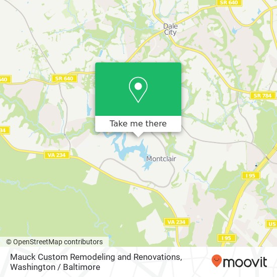 Mapa de Mauck Custom Remodeling and Renovations