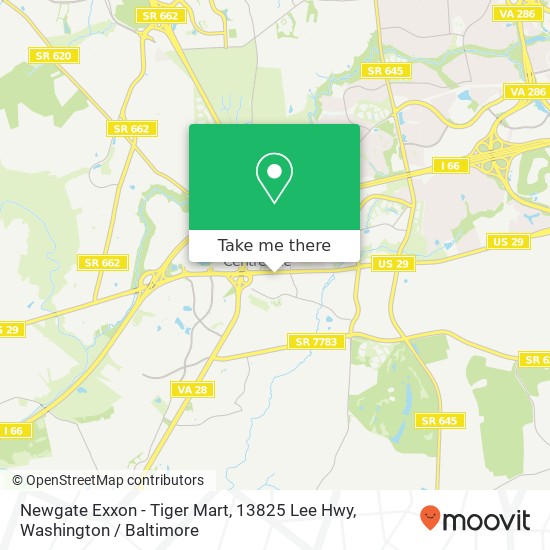 Newgate Exxon - Tiger Mart, 13825 Lee Hwy map