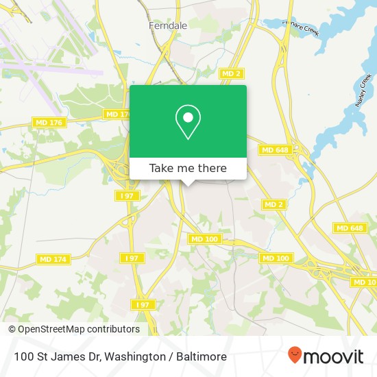 100 St James Dr, Glen Burnie, MD 21061 map