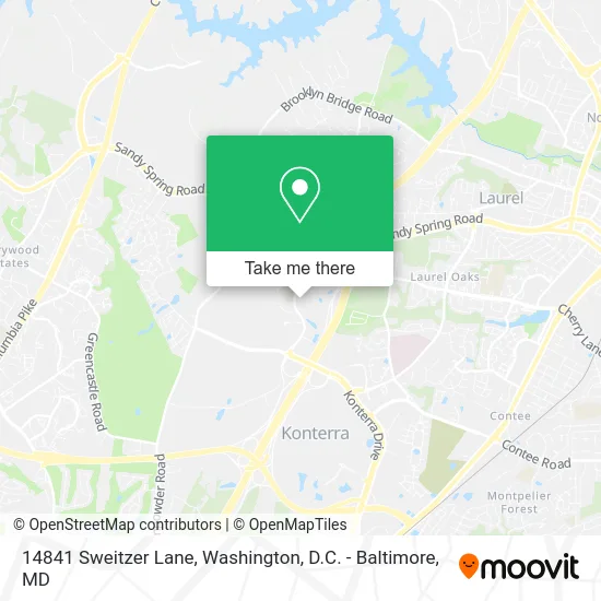 14841 Sweitzer Lane map