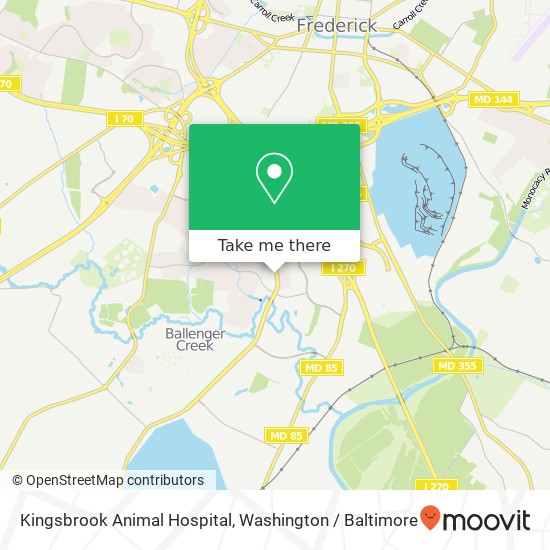 Mapa de Kingsbrook Animal Hospital, 5322 New Design Rd