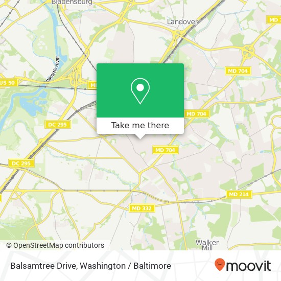 Balsamtree Drive, Balsamtree Dr, 18, Seat Pleasant, MD 20743, USA map